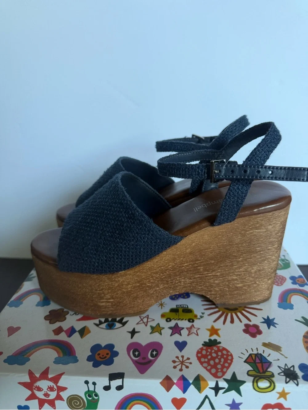Jeffrey Campbell On Deck  Platform Wedge Sandals -  Women Size 6.5
